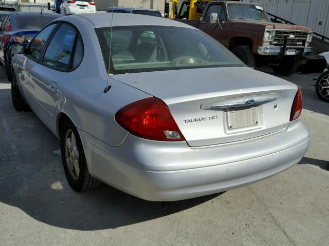 1FAHP55S51G130473 - 2001 FORD TAURUS SES SILVER photo 3