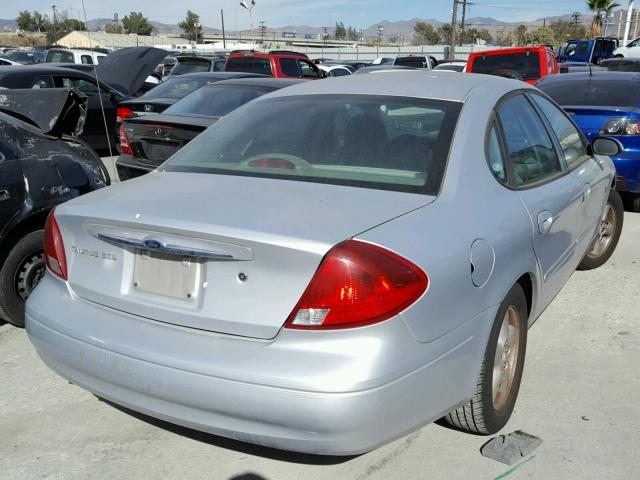 1FAHP55S51G130473 - 2001 FORD TAURUS SES SILVER photo 4