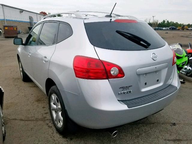 JN8AS58TX9W056293 - 2009 NISSAN ROGUE S SILVER photo 3