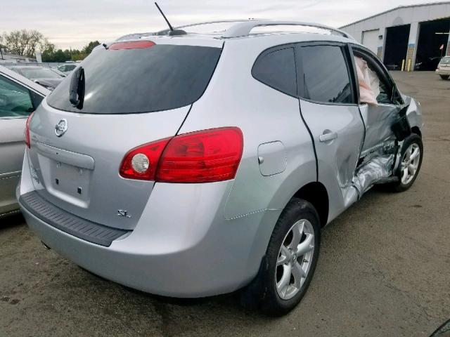 JN8AS58TX9W056293 - 2009 NISSAN ROGUE S SILVER photo 4