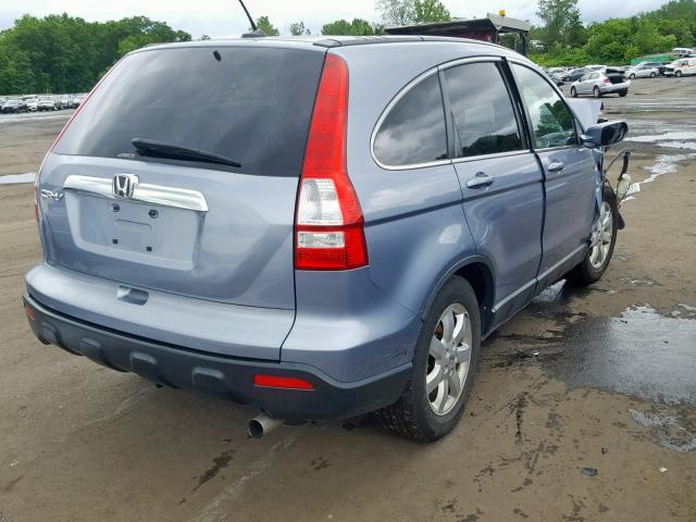 JHLRE48718C031238 - 2008 HONDA CR-V EXL BLUE photo 4