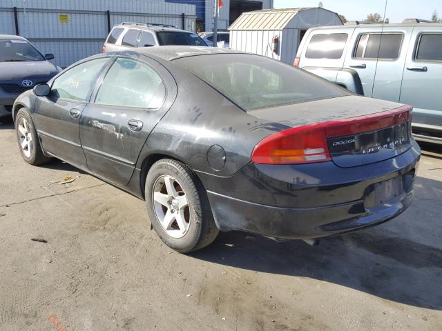2B3HD46R53H510477 - 2003 DODGE INTREPID S შავი ფოტო 3