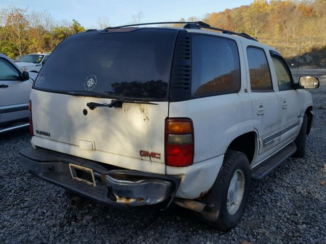 1GKEK13Z03J315349 - 2003 GMC YUKON WHITE photo 4