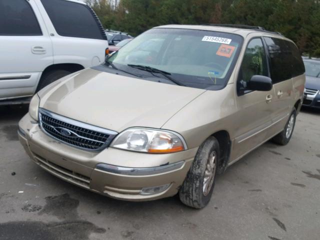 2FMZA5240YBA34687 - 2000 FORD WINDSTAR S GOLD photo 2