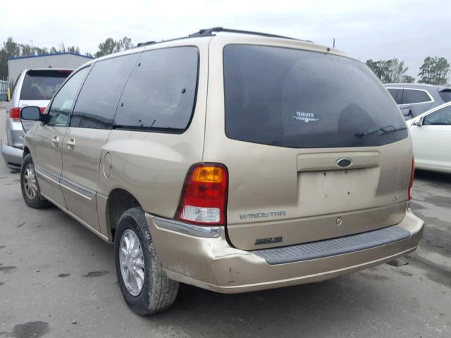 2FMZA5240YBA34687 - 2000 FORD WINDSTAR S GOLD photo 3