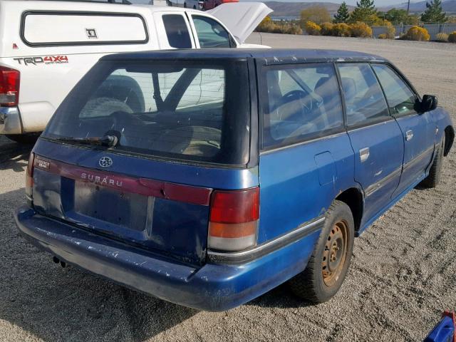 4S4BJ63C0M6903469 - 1991 SUBARU LEGACY L BLUE photo 4