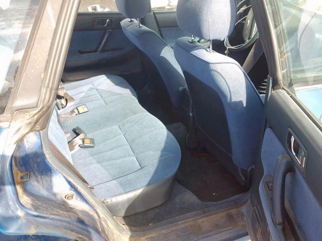 4S4BJ63C0M6903469 - 1991 SUBARU LEGACY L BLUE photo 6