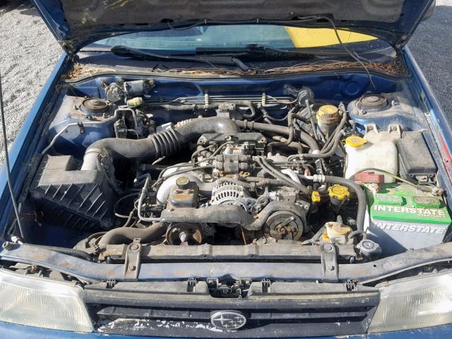 4S4BJ63C0M6903469 - 1991 SUBARU LEGACY L BLUE photo 7