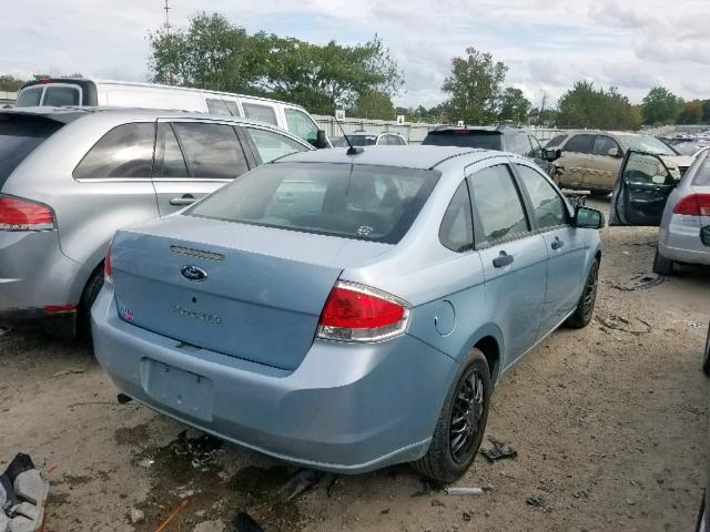 1FAHP34N38W212671 - 2008 FORD FOCUS S/SE BLUE photo 4