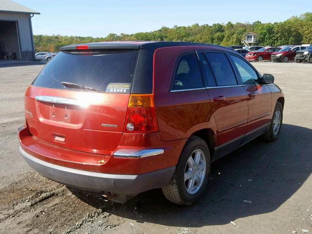 2A8GF68456R627386 - 2006 CHRYSLER PACIFICA T RED photo 4