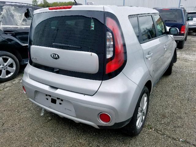 KNDJP3A51J7601843 - 2018 KIA SOUL + SILVER photo 4