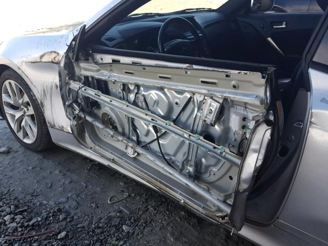 KMHHT6KD7DU082459 - 2013 HYUNDAI GENESIS CO SILVER photo 9