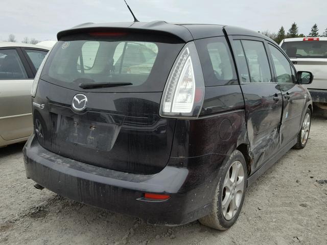 JM1CR293380304513 - 2008 MAZDA 5 BLACK photo 4