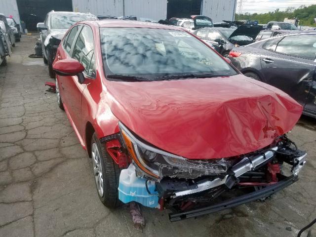 JTDEPRAE6LJ042638 - 2020 TOYOTA COROLLA LE RED photo 1