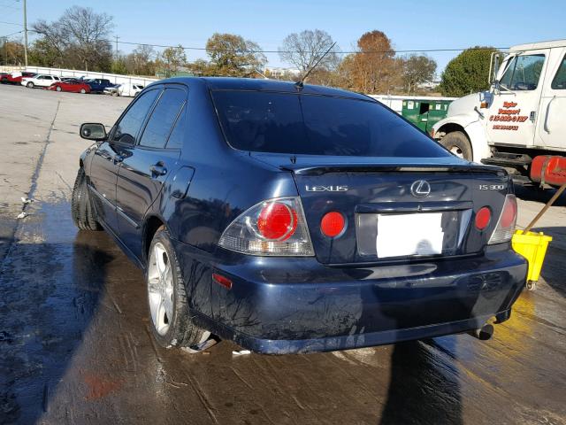 JTHBD192340082155 - 2004 LEXUS IS 300 BLUE photo 3