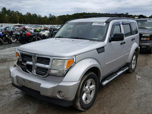 1D8GT28K48W104248 - 2008 DODGE NITRO SXT SILVER photo 2