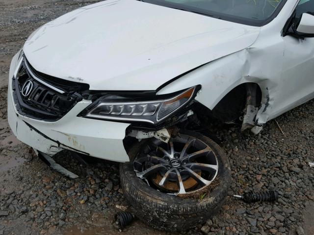 19UUB2F50FA007819 - 2015 ACURA TLX TECH WHITE photo 9