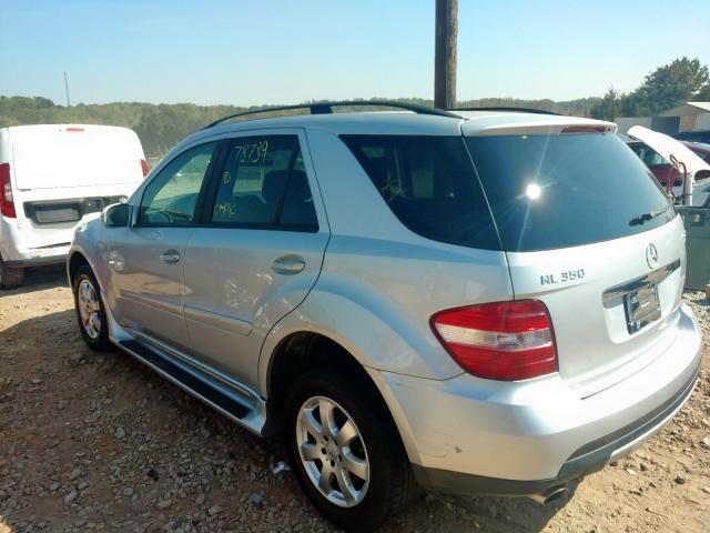 4JGBB86E16A106864 - 2006 MERCEDES-BENZ ML 350 SILVER photo 3