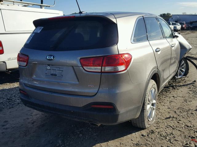 5XYPG4A38JG395986 - 2018 KIA SORENTO LX GRAY photo 4