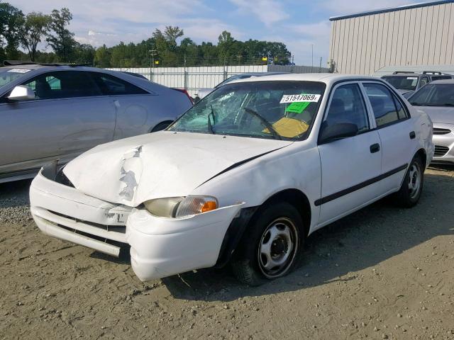 1Y1SK5285YZ423758 - 2000 CHEVROLET GEO PRIZM 白色 照片 2