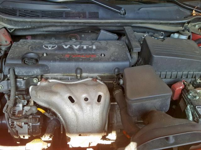 4T1BE46K27U090907 - 2007 TOYOTA CAMRY CE RED photo 7