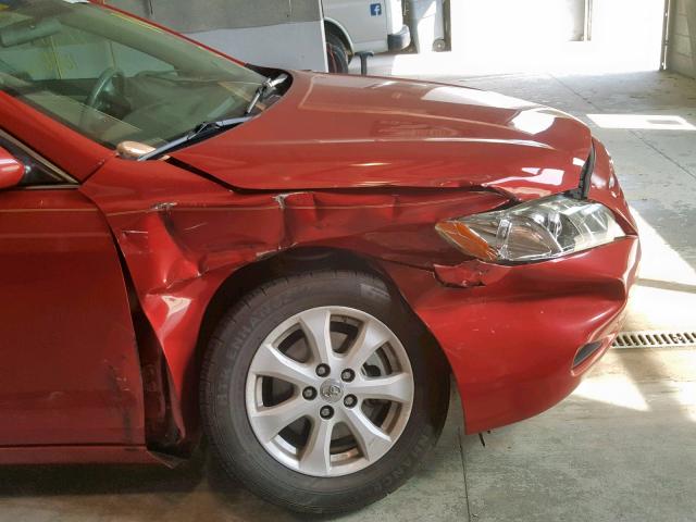 4T1BE46K27U090907 - 2007 TOYOTA CAMRY CE RED photo 9