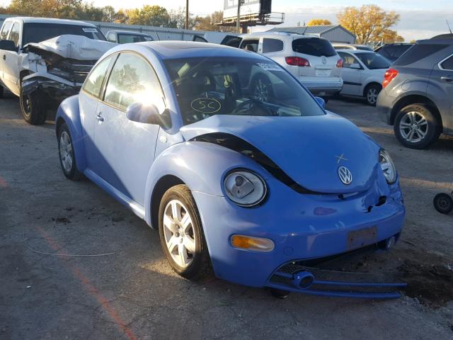 3VWCC21C41M419005 - 2001 VOLKSWAGEN NEW BEETLE BLUE photo 1