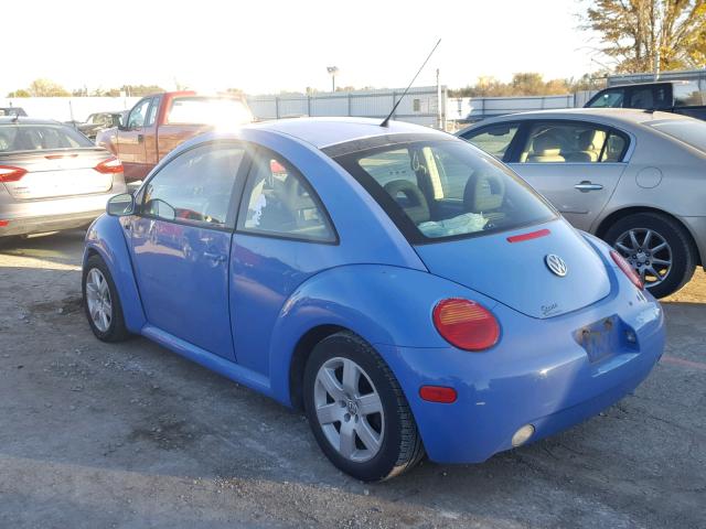 3VWCC21C41M419005 - 2001 VOLKSWAGEN NEW BEETLE BLUE photo 3