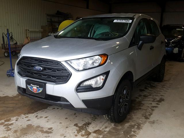 MAJ6P1SL5JC217844 - 2018 FORD ECOSPORT S SILVER photo 2