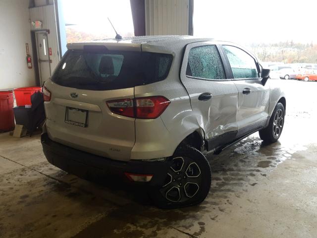 MAJ6P1SL5JC217844 - 2018 FORD ECOSPORT S SILVER photo 4