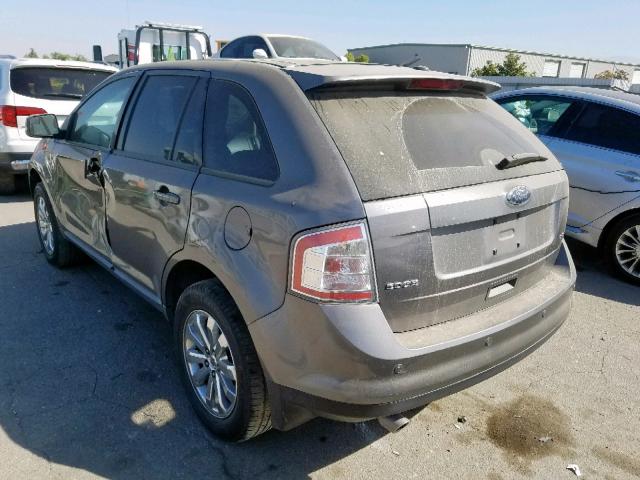 2FMDK38C99BA86038 - 2009 FORD EDGE SEL GRAY photo 3