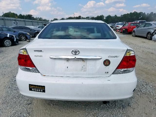 4T1BE32K06U700026 - 2006 TOYOTA CAMRY LE WHITE photo 9