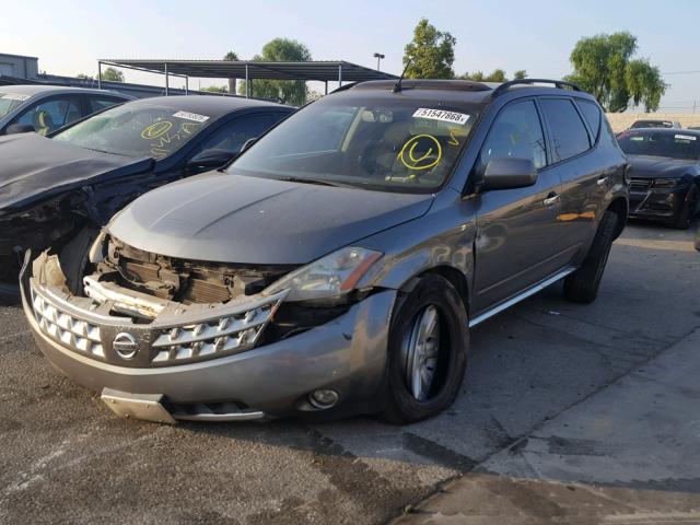 JN8AZ08T26W427134 - 2006 NISSAN MURANO GRAY photo 2