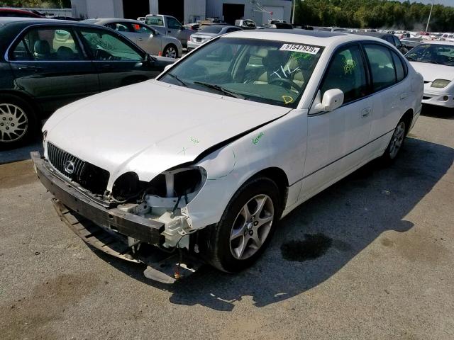 JT8BD69S630187154 - 2003 LEXUS GS 300 WHITE photo 2