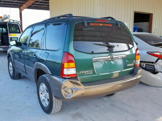 4F2YU091X1KM31034 - 2001 MAZDA TRIBUTE LX GREEN photo 3