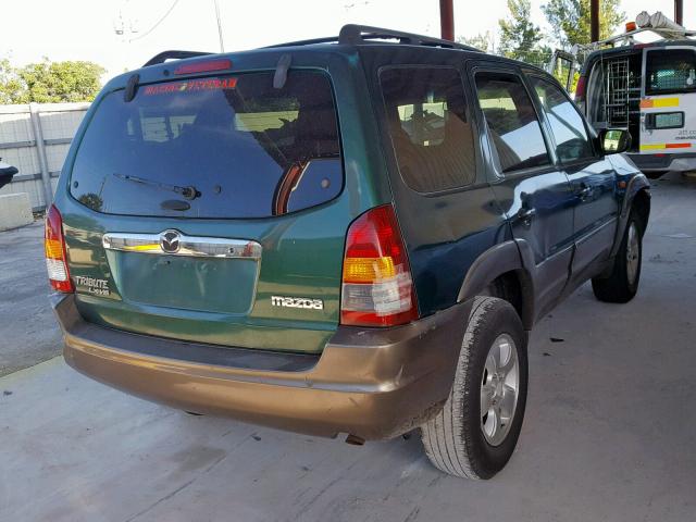 4F2YU091X1KM31034 - 2001 MAZDA TRIBUTE LX GREEN photo 4