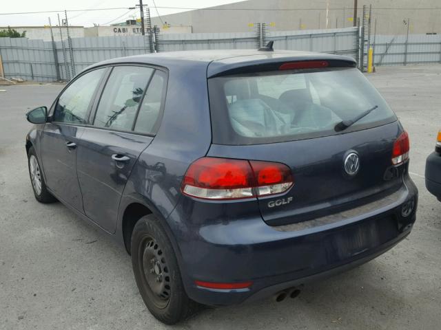 WVWDB7AJ3CW119285 - 2012 VOLKSWAGEN GOLF 蓝色 照片 3