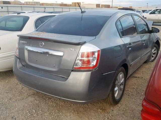 3N1AB6AP5CL752560 - 2012 NISSAN SENTRA 2.0 GRAY photo 4