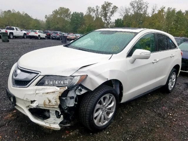 5J8TB4H55GL017952 - 2016 ACURA RDX TECHNO WHITE photo 2