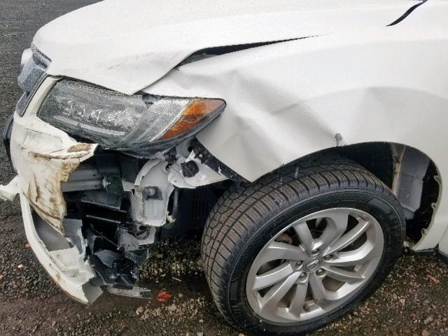 5J8TB4H55GL017952 - 2016 ACURA RDX TECHNO WHITE photo 9