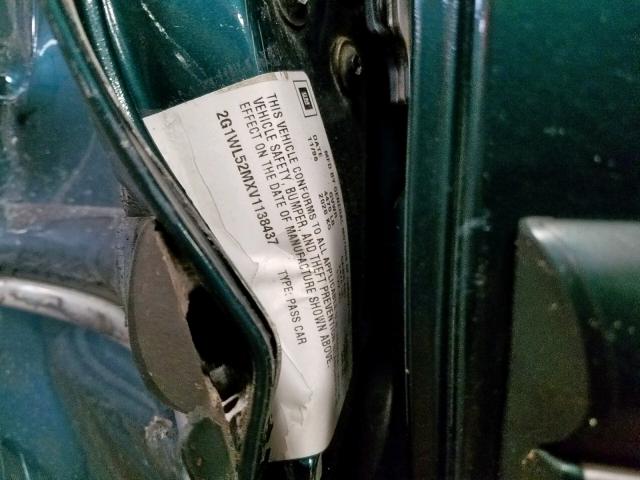 2G1WL52MXV1138437 - 1997 CHEVROLET LUMINA BAS 绿色 照片 10