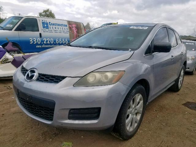 JM3ER293770109450 - 2007 MAZDA CX-7 SILVER photo 2