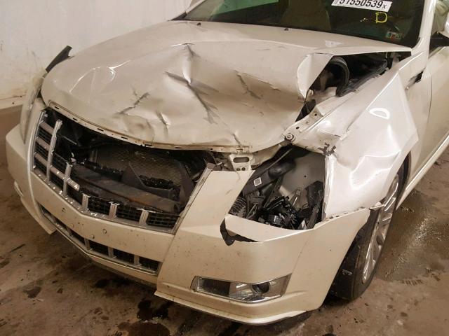 1G6DS1E32C0151367 - 2012 CADILLAC CTS PREMIU WHITE photo 9