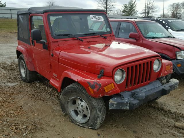 1J4FA39S55P377249 - 2005 JEEP WRANGLER X RED photo 1