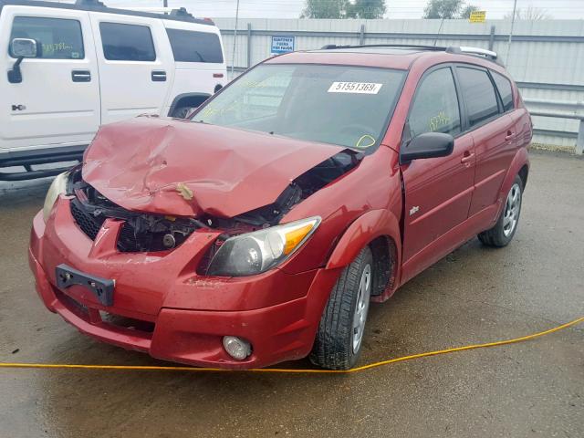 5Y2SL62803Z432478 - 2003 PONTIAC VIBE RED photo 2