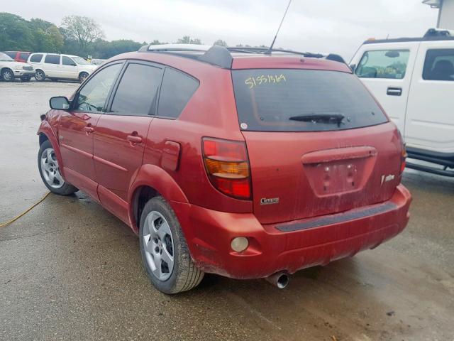 5Y2SL62803Z432478 - 2003 PONTIAC VIBE RED photo 3