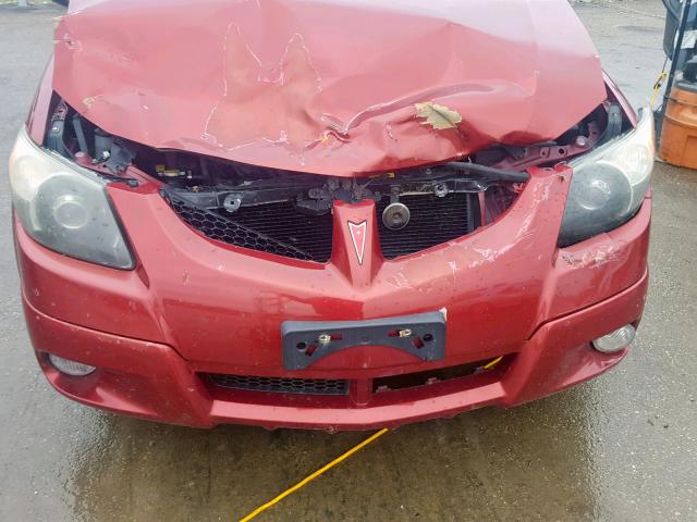 5Y2SL62803Z432478 - 2003 PONTIAC VIBE RED photo 9