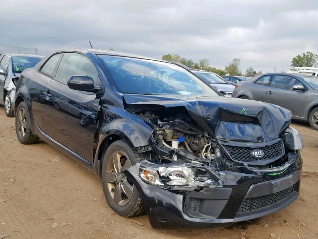 KNAFU6A25B5348400 - 2011 KIA FORTE EX BLACK photo 1