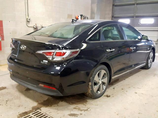 KMHE14L28HA066840 - 2017 HYUNDAI SONATA PLU BLACK photo 4