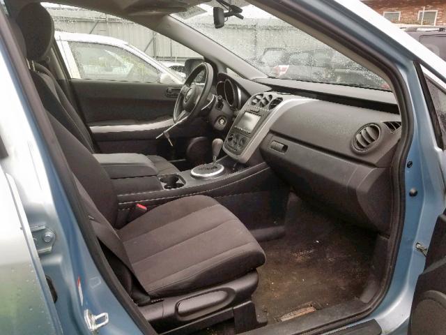 JM3ER29L870112597 - 2007 MAZDA CX-7 BLUE photo 5